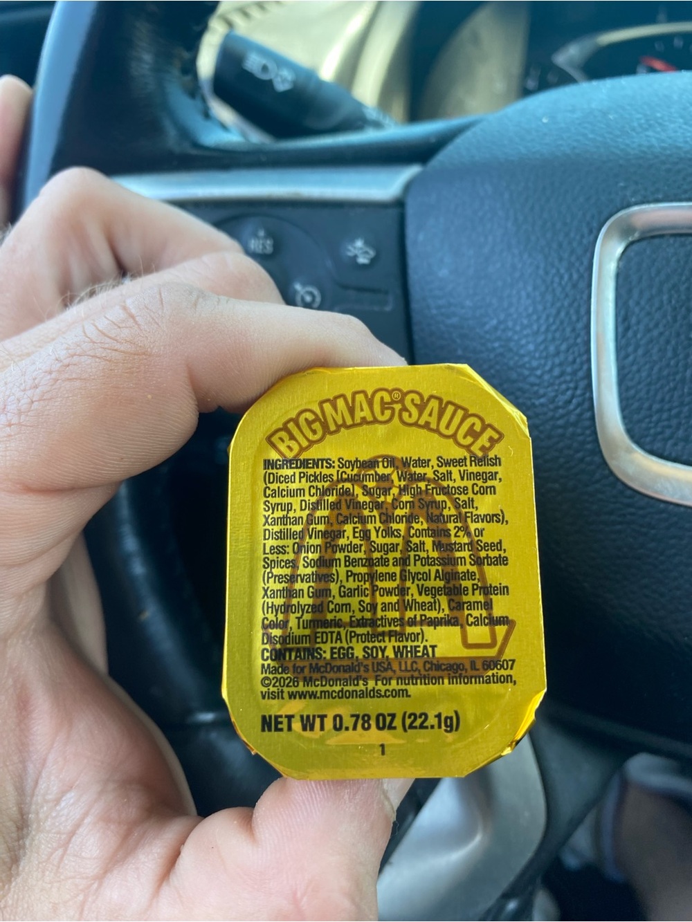McDonald’s Big Mac Dipping Sauce (Lot Of 100)